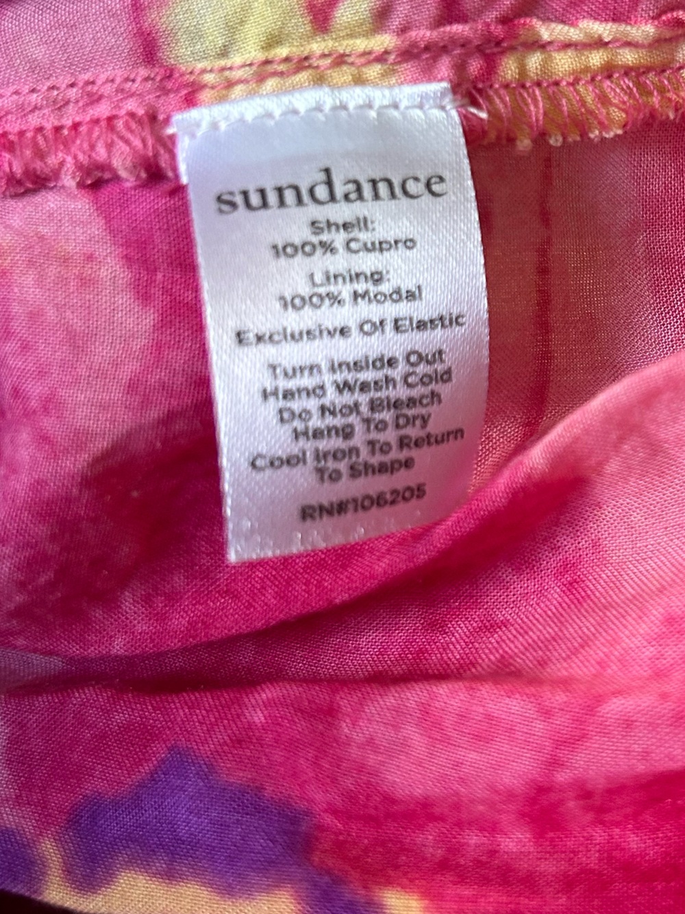 Sundance Cressida Day Dress Pink Midi Tiered Size Medium - Picture 11 of 11